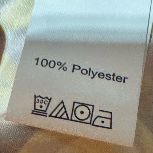 Unlisted Women's Button Down Shirt with Yellow and Red Geometric Pattern - Picture 5 of 6